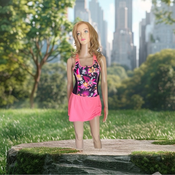 New ZeroXposur Double Strap Swimsuit with Skirt in Regular size 16.5 - Picture 8 of 13